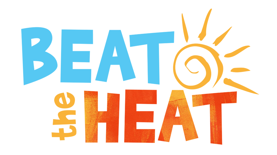 "Beat the Heat" with a sketch of the sun